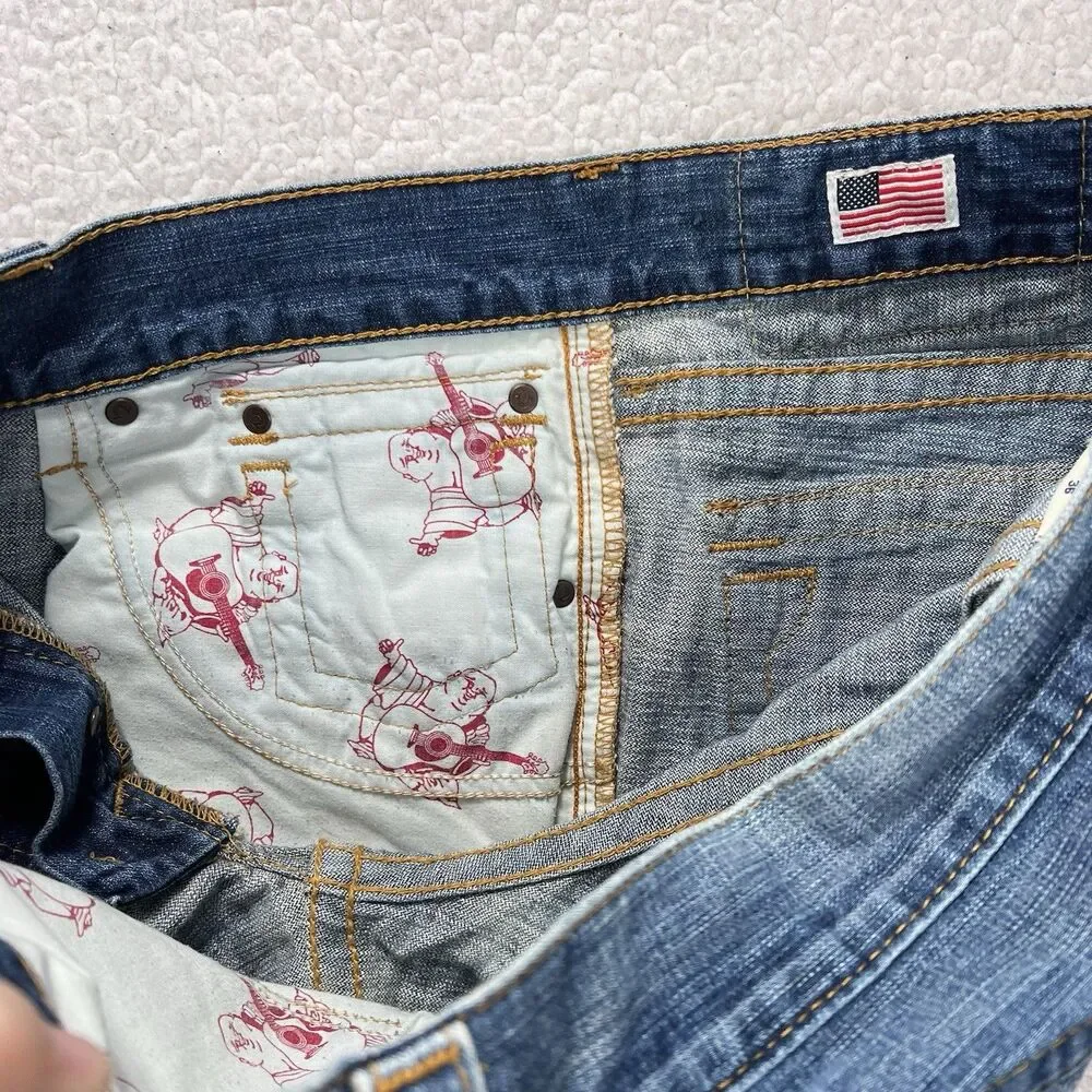 True Religion Zach Jeans Men’s 36 USA Y2K‎ Straight Leg Denim Streetwear